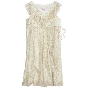 Justice Cheetah Leopard Bubble Party Dress 10 NWT